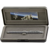 Stylo à bille - Chrome et noir - Encre noire - Pointe moyenne - Rétractable - Fisher Space Pen