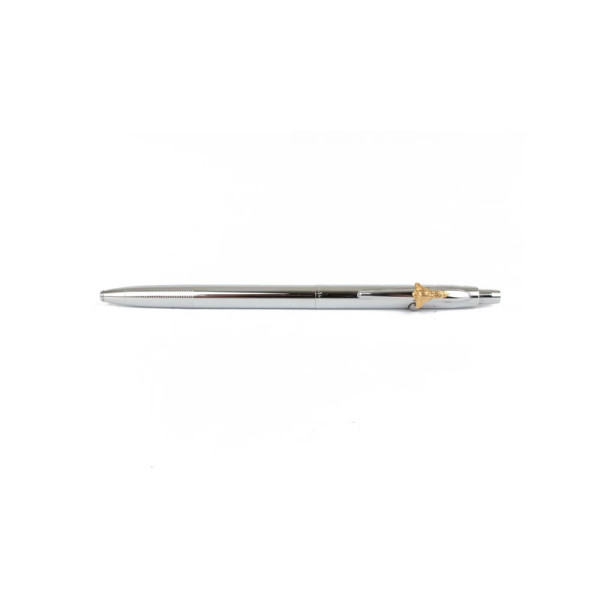 Stylo à bille - Chrome - Encre noire - Pointe moyenne - Rétractable - Fisher Space Pen