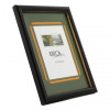 Cadre photo - Noir - Bois vernis - Pour photo 13 x 18 cm - Vitre en verre