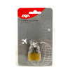 Cadenas avec clés - 30mm - Laiton - Norme TSA - Pour casier, bagages