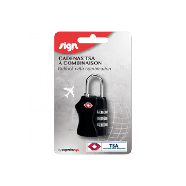 Cadenas à codes - Combinaison - 3 chiffres - Norme TSA - Pour casier, bagages