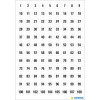 Chiffres - Stickers - Autocollant - 8mm diamètre - 5 planches - 1 à 540