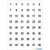 Chiffres - Stickers - Autocollant - 12mm diamètre - 5 planches - 1 à 240
