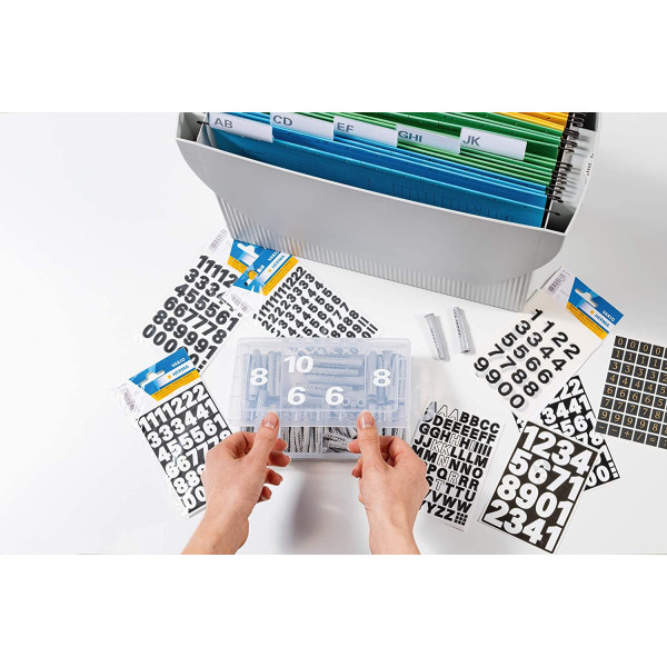 Chiffres - Stickers - Autocollant - 20x18mm - 2 planches - 0 à 9