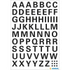 Lettres - Stickers - Autocollant - 10mm diamètre - A à Z - Majuscules