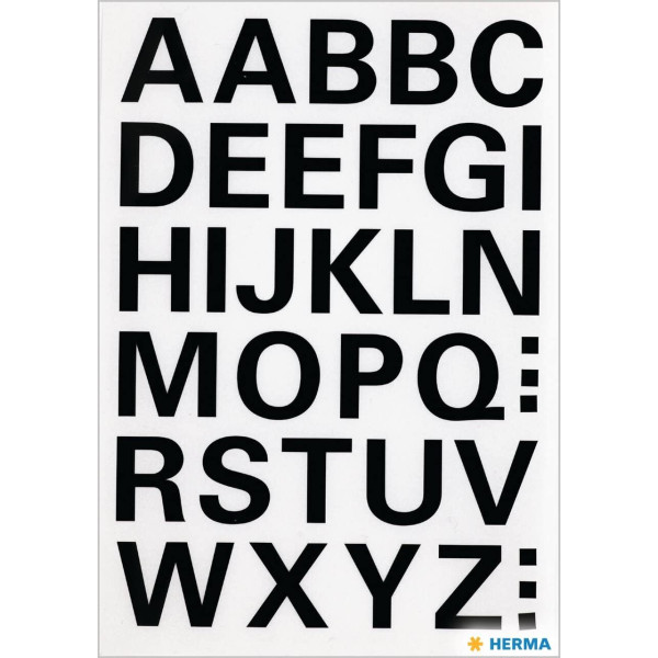 Lettres - Stickers - Autocollant - 15mm diamètre - A à Z - Majuscules
