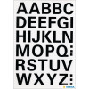 Lettres - Stickers - Autocollant - 15mm diamètre - A à Z - Majuscules