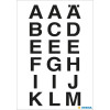 Lettres - Stickers - Autocollant - 20x20mm - Grand format - A à Z - Majuscules