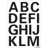 Lettres - Stickers - Autocollant - 25mm diamètre - A à Z - Majuscules - Grand format