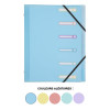 photo-Trieur - 6 compartiments - A4 - 3 rabats - Couleur pastel - Exacompta