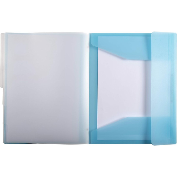 Trieur - 6 compartiments - A4 - 3 rabats - Couleur pastel - Exacompta