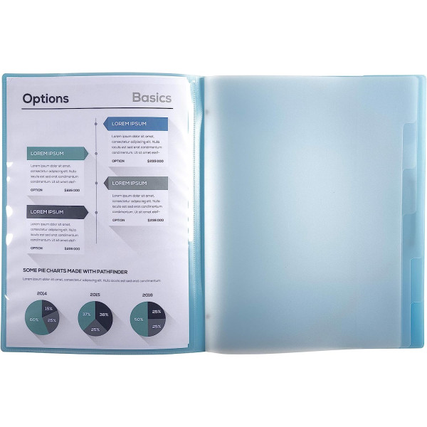 Trieur - 6 compartiments - A4 - 3 rabats - Couleur pastel - Exacompta
