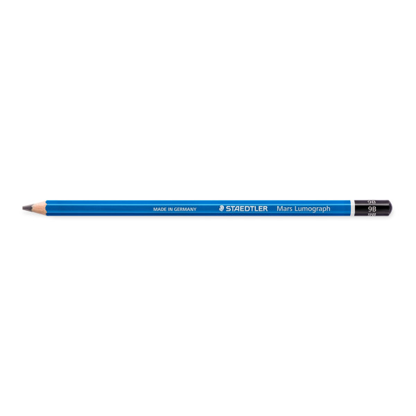 PHOTO-Crayon graphite - Mine 9B - Mars Lumograph 100 - Staedtler