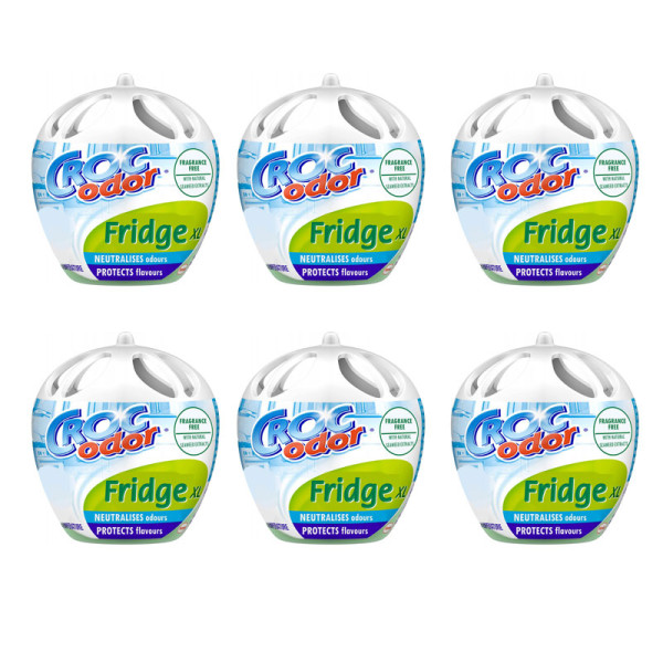 Désodorisant pour frigo - Sans odeur - Grand format XL - Croc Odor - Lot de 6 pièces