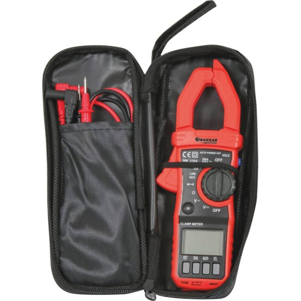 Petite pince ampèremétrique - Mesure les courants électriques - Professionnel - Drakkar Equipement