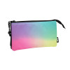 photo-Trousse - Scolaire - Plate - 5 compartiments - Coloris Sunset - 22x12x4cm
