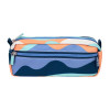 photo-Trousse - Scolaire - Rectangulaire  - 2 compartiments - 21x8,5x6,1 - Bleu, orange et vert