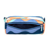 Trousse - Scolaire - Rectangulaire  - 2 compartiments - 21x8,5x6,1 - Bleu, orange et vert