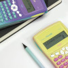 Calculatrice scientifique - Collège et lycée - 240 fonctions - Rose/Jaune - Milan