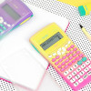 Calculatrice scientifique - Collège et lycée - 240 fonctions - Rose/Jaune - Milan