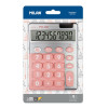 Calculatrice de bureau - 10 chiffres - Grand écran - Argent/Rose - Milan