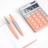 Calculatrice de bureau - 10 chiffres - Grand écran - Argent/Rose - Milan