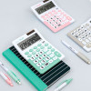 Grande calculatrice de bureau - 12 chiffres - Rose/Blanc - Milan