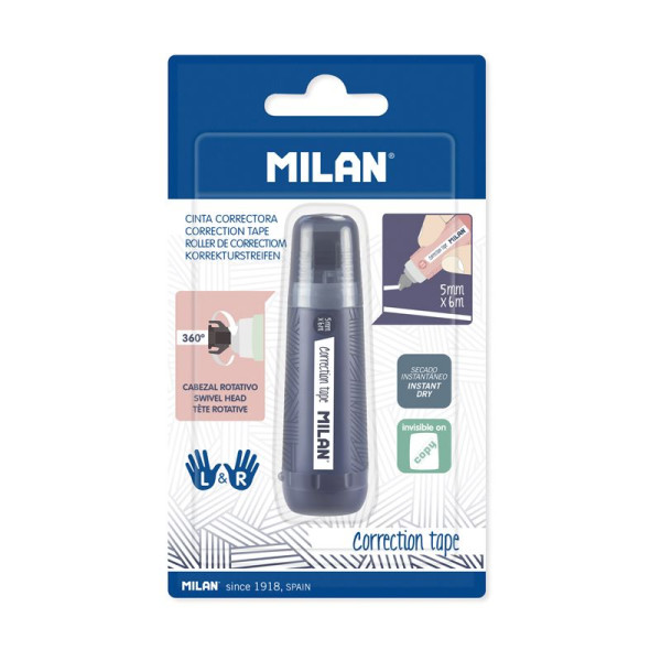 photo-Ruban correcteur - Stylo de correction - 5mmx6m - Tous papiers - Milan