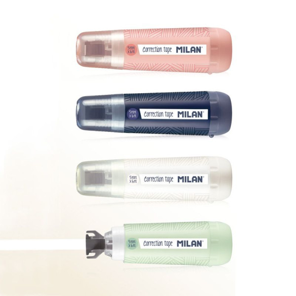 Ruban correcteur - Stylo de correction - 5mmx6m - Tous papiers - Milan