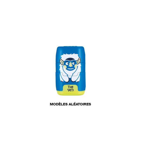 Gomme blanche et taille-crayons - 2 en 1 - Yeti - Milan