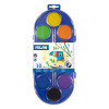 photo-Boîte de peinture aquarelle - 10 couleurs - Couleurs assorties - Pinceau inclus