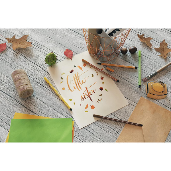 Etui carton de 15 feutres dessin STABILO Pen 68 Pastellove - coloris pastel