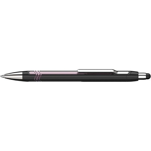 photo-Stylo à bille - Rose/Noir - Encre Bleue - Avec stylet tactile pour tablettes smartphone - Schneider - Epsilon Touch