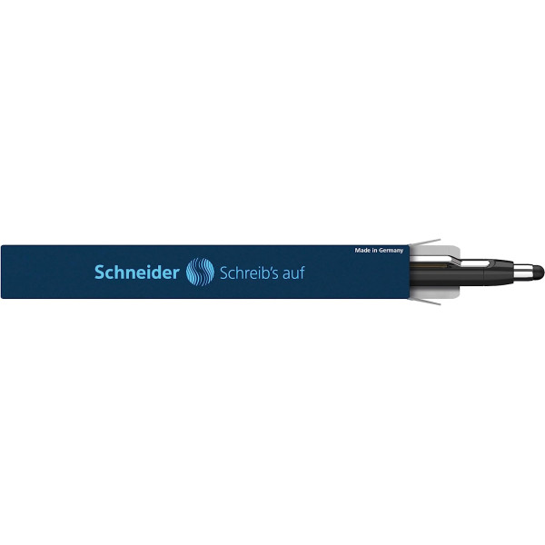 Stylo à bille - Noir/Or - Encre Bleue - Avec stylet tactile pour tablettes smartphone - Schneider - Epsilon Touch