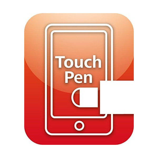 Stylo à bille - Blanc - Encre Bleue - Avec stylet tactile pour tablettes smartphone - Schneider - Epsilon Touch