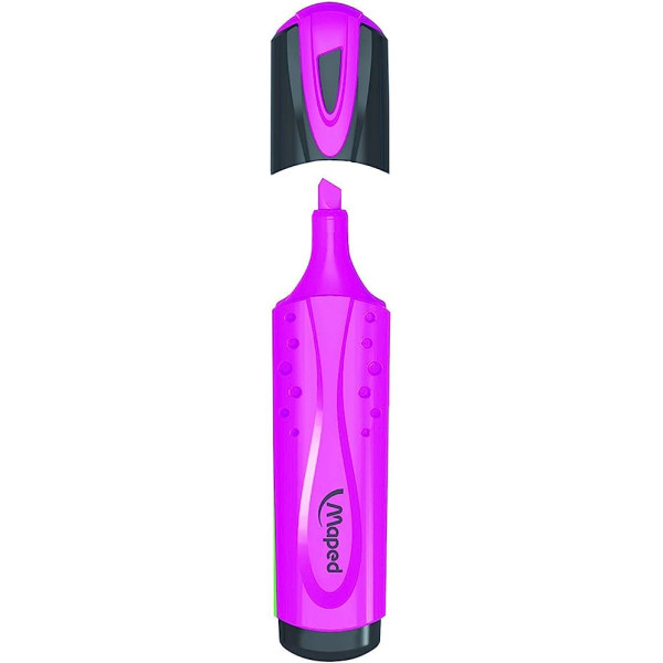 photo-Surligneur - Violet fluo - Mine biseautée - Maped - Fluo'Peps