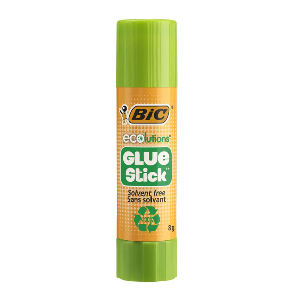 Bâtons de colle - Blanche - Pour l'école - Sans solvant - BIC - Lot de 5 tubes de 8g