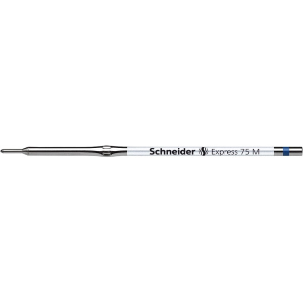 photo-Recharge pour stylo bille - Encre bleue - Pointe moyenne - Schneider - Express 75