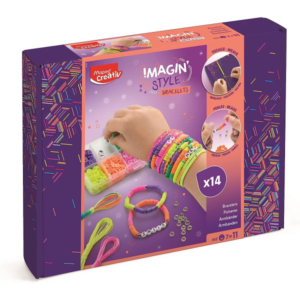 photo-Kit pour réaliser des bracelets - Couleurs néons - Enfant - Maped Creativ - Imagin'Style