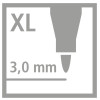 Feutres de coloriage - 12 couleurs - Stabilo - Power Max - Pointe extra large