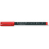 Feutre - Marqueur - Rouge - Permanent - Pointe fine 0,6mm - Staedtler - Lumocolor 318F