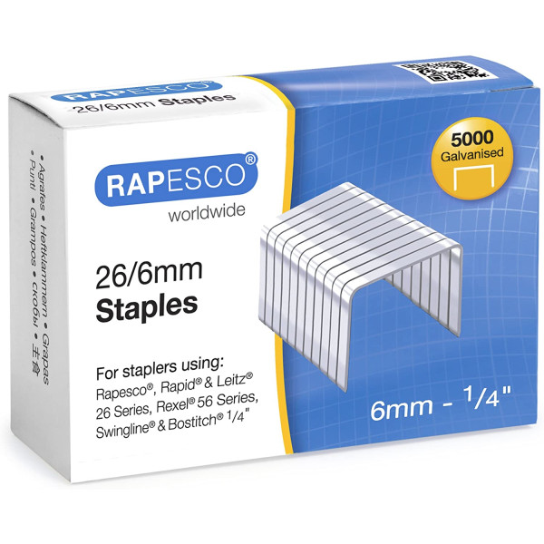 Agrafeuse de bureau + Ote agrafes + 5000 agrafes 26/6mm - Rapesco