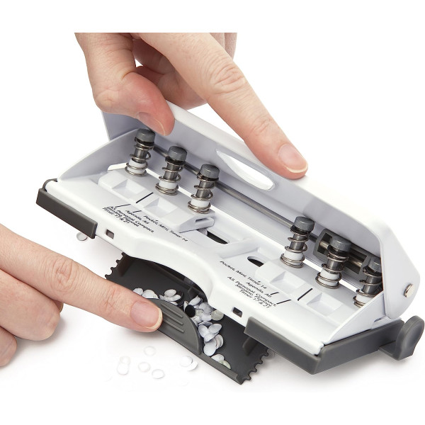 Perforateur - Perforatrice - 6 trous - Convient pour agendas, format A5 et A6 - Rapesco