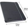 Lot de 3 porte-documents - Avec rabat - Format A5 - Noir - Bloc inclus - Rapesco