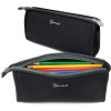 Trousse - Scolaire - Noir - Fermeture éclair - Robuste - 21x13x4cm - Rapesco