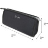 Trousse - Scolaire - Noir - Fermeture éclair - Robuste - 21x13x4cm - Rapesco