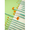 8 pinceaux - Rond - Plat - Acrylique fluide - Manche court - Fibres synthétiques - Pébéo