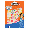 Gommettes - Fleurs colorées - Pour enfant - 108 stickers - Repositionnable - Cléopâtre