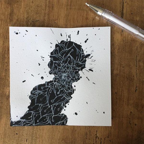 Encre de chine - Noir - Flacon de 250ml - Cléopâtre
