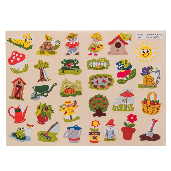 photo-Gommettes - Jardin - Pour enfant - 360 stickers - Repositionnable - Cléopâtre